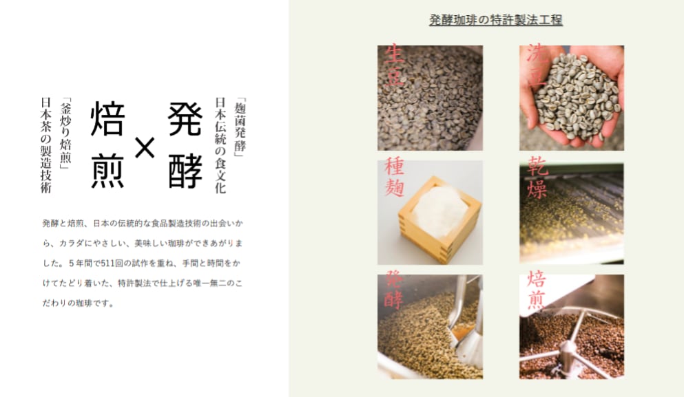 発酵の恩恵 ナチュラル珈琲